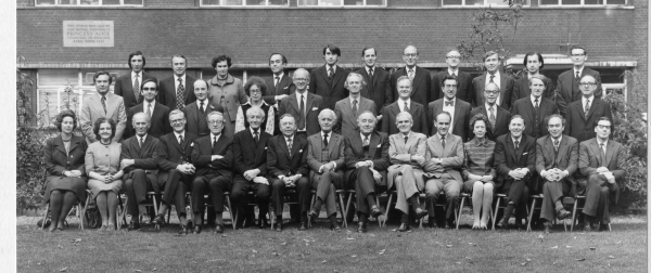 Queen's Square consultants, Oct 1974. Dad is second from left in the middle row.